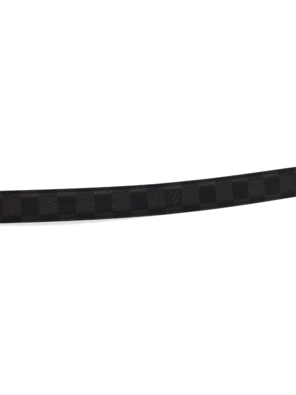 Louis Vuitton Damier Graphite Ceinture Force Belt Silver